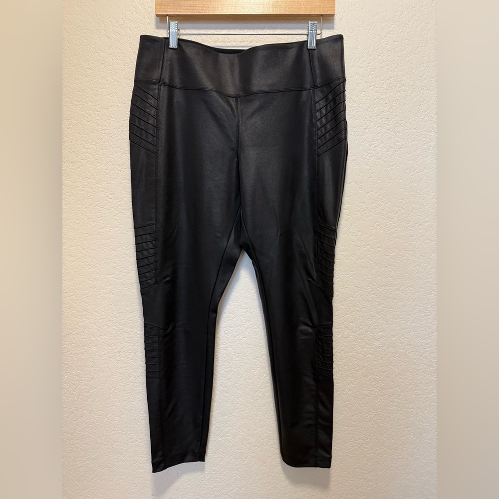 Black Athleta Moto Leggings